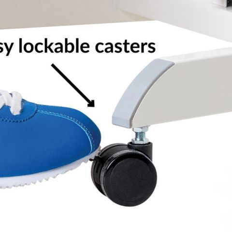 Easydesk PRO wieltjes met rem